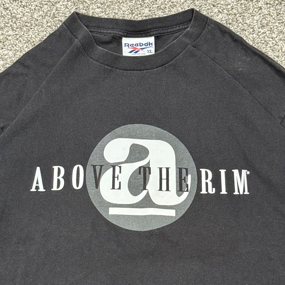 Vintage Above The Rim TUPAC Basketball T-Shirt Mens XL Black 90s Movie‎ Tee